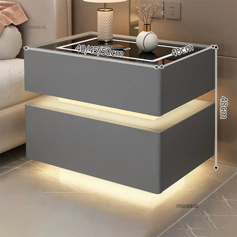 Американские умные тумбочки из массива дерева простая современная мебель для