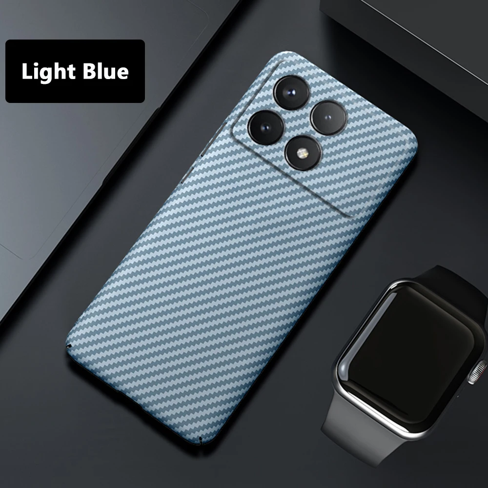 Твердый чехол из углеродного волокна для Xiaomi Redmi K70 Pro K70E тонкий и легкий