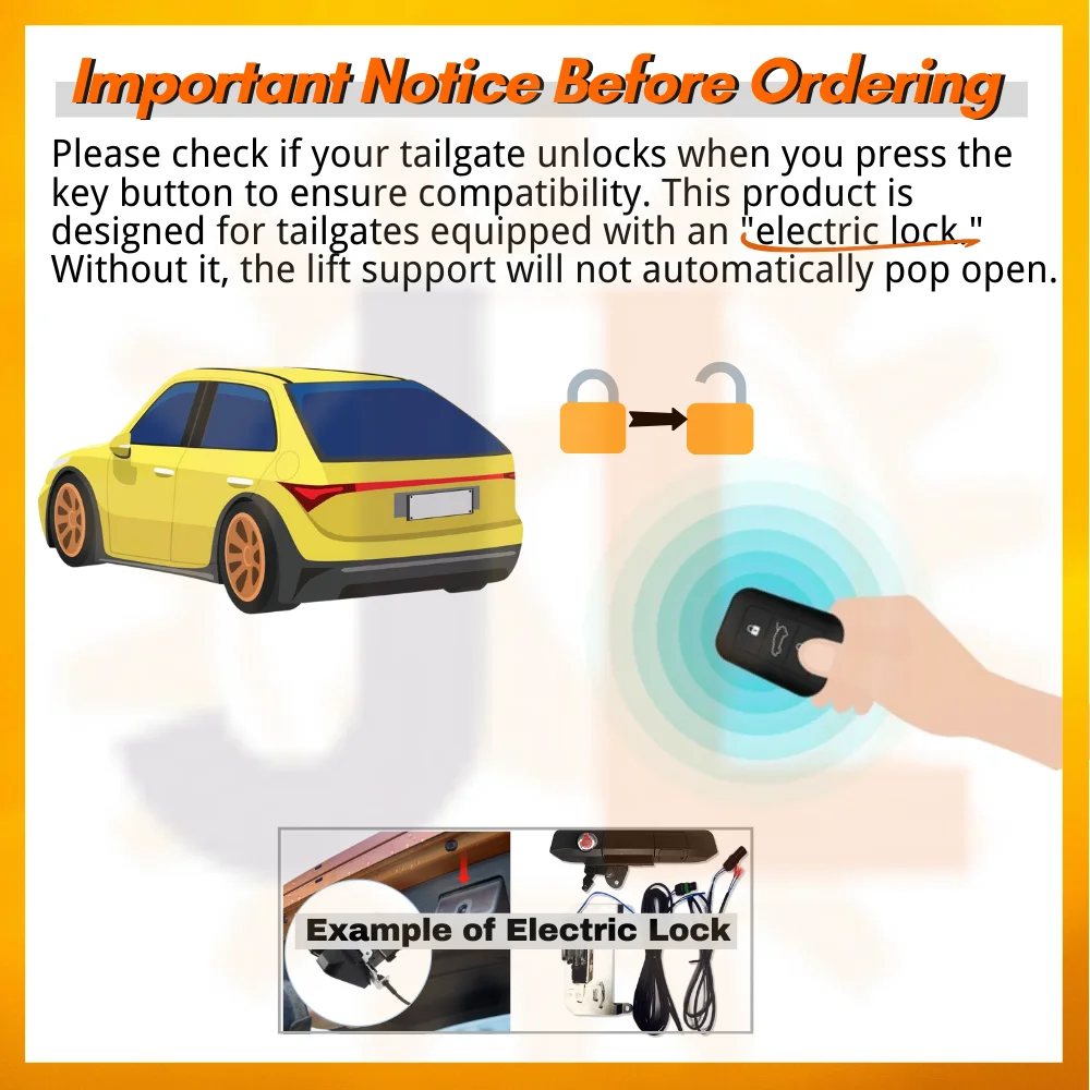 Qty(2) Стойки багажника с пружиной для Audi A3/S3/RS3 Sportback (8 В) 5-дверный хэтчбек 2012-2020