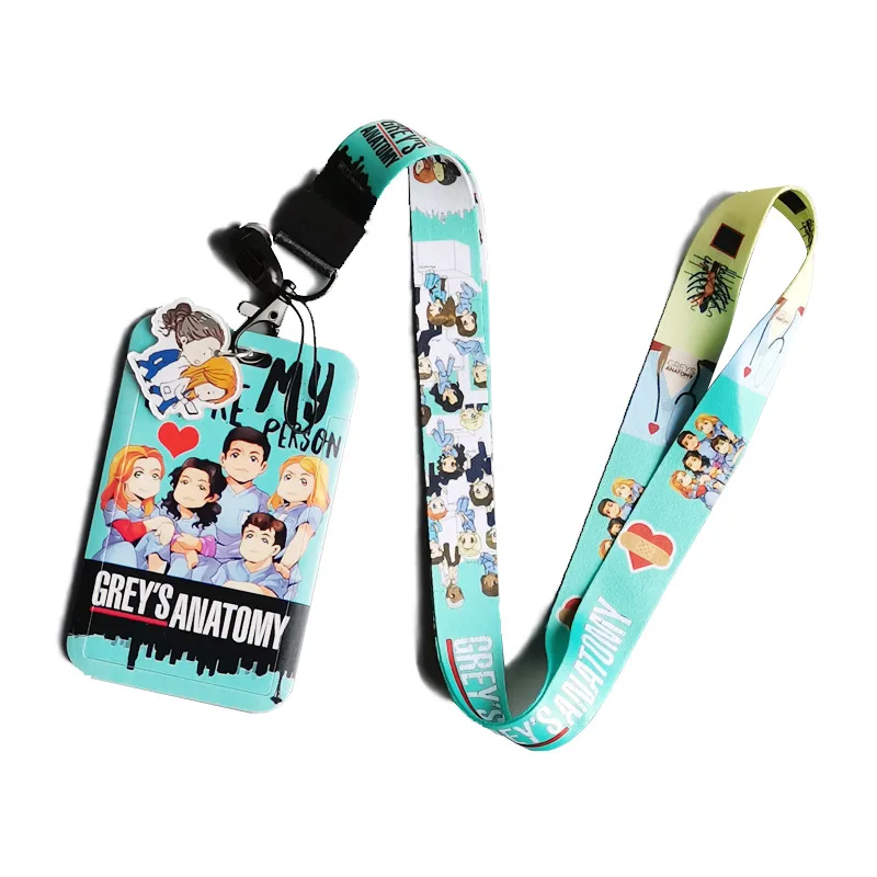 

LX1095 Grey's Anatomy Lanyard ID Card Holder Lanyard for Phone Earphone Pendants Keys Cord Doctor Nurse Phone Straps Accessories