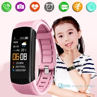 silicone kids smart watch children smartwatch for girls boys heart rate fitness tracker smart clock waterproof child smart watch