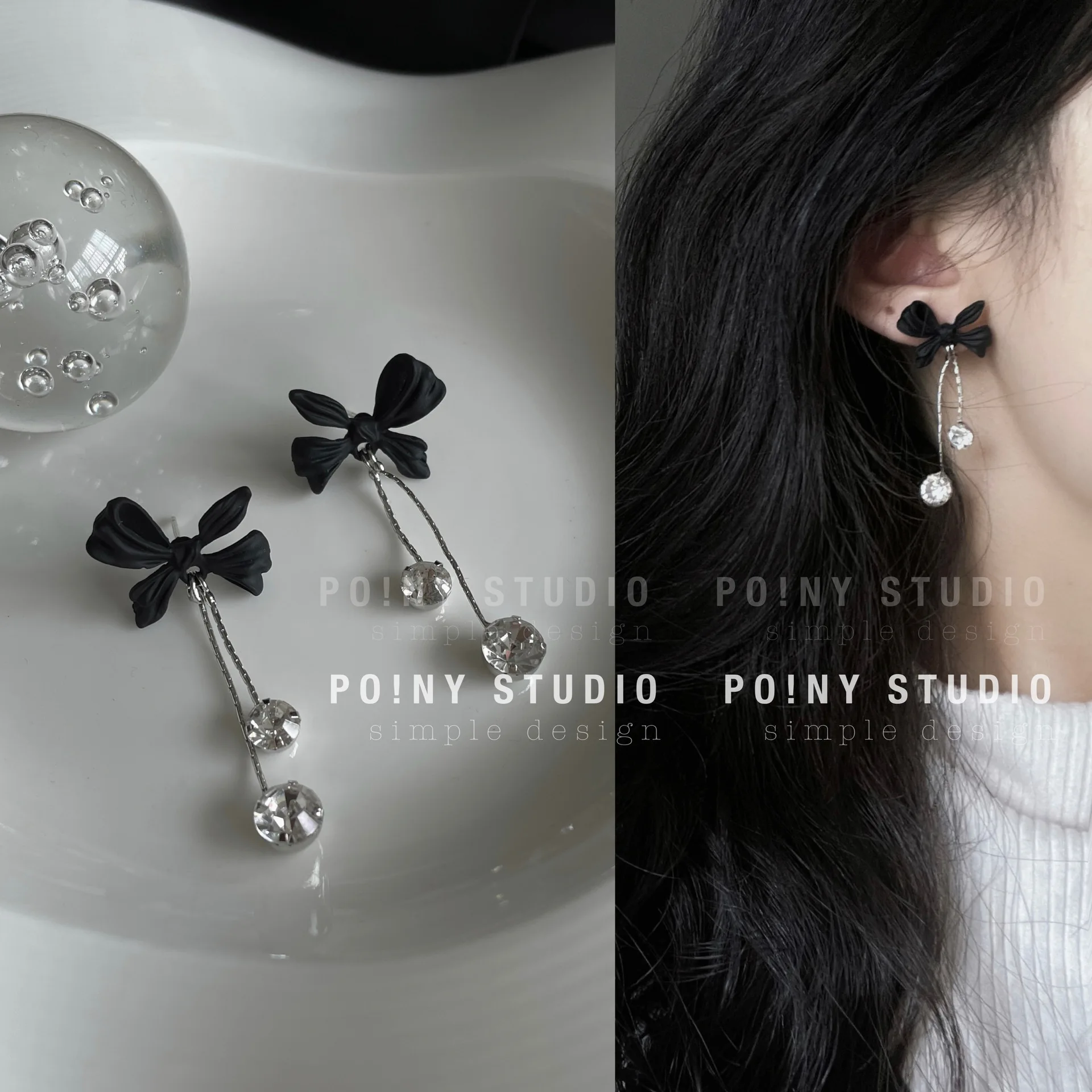 

Bow Knot Earrings 2021 New Autumn and Winter Tassel Earrings Niche Design Earrings Korean Temperament Earrings Women