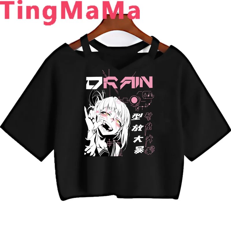 

Женская Винтажная Футболка с принтом моя геройская Академия химико Тога Boku No Hero Академия кавайная белая футболка Харадзюку kawaii