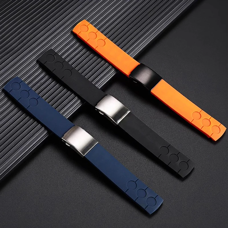 Водонепроницаемый силиконовый ремешок для часов Tissot T044 Rhythm PRS516 20 мм