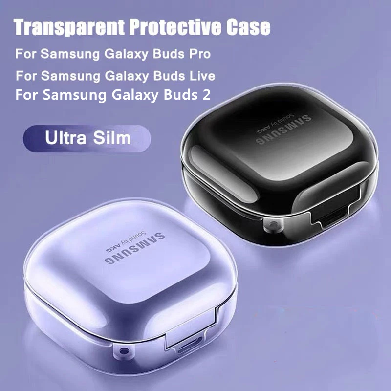 Transparent Hard PC Case for Samsung Galaxy Buds Pro Live Case For Samsung Galaxy Buds 2 live buds2 buds pro Cover Clear Funda