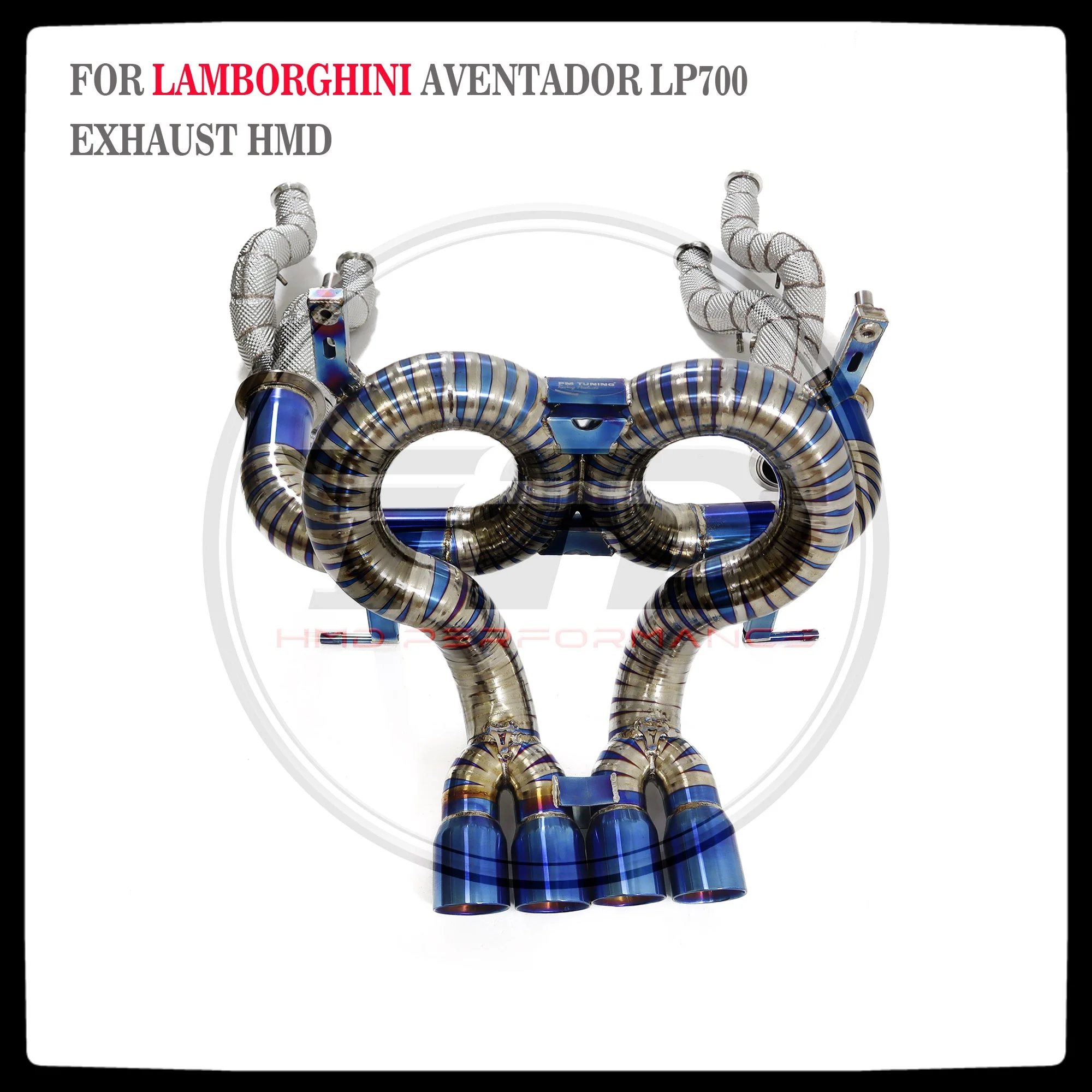 Выхлопная труба HMD из титанового сплава с клапаном подходит для модификации