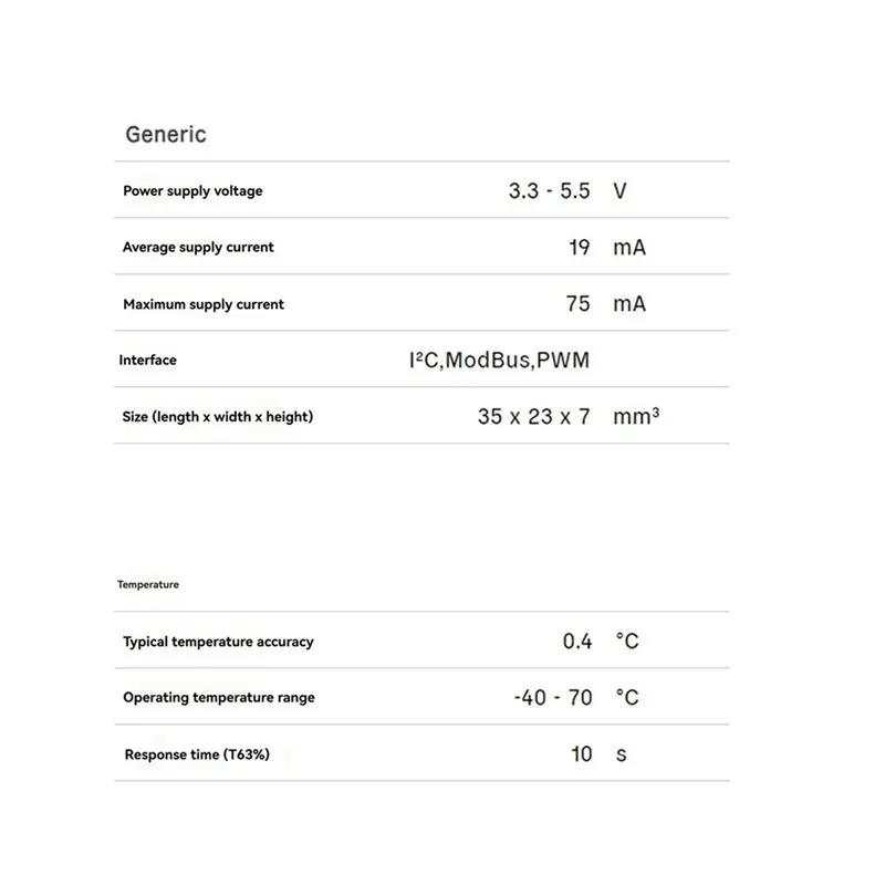 Фото 4 шт. модуля датчиков качества воздуха SCD30 для измерения уровня CO2 и влажности/температуры, I2C Modbus PWM №3