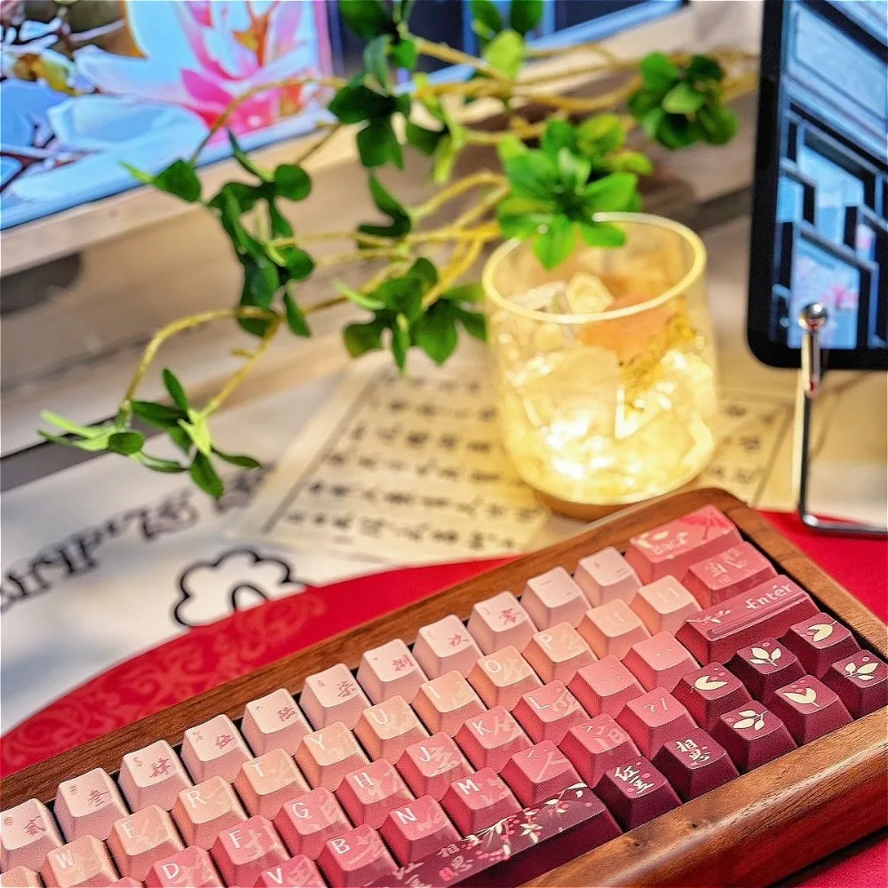 Механические колпачки для клавиатур Cherry Retro акация красный