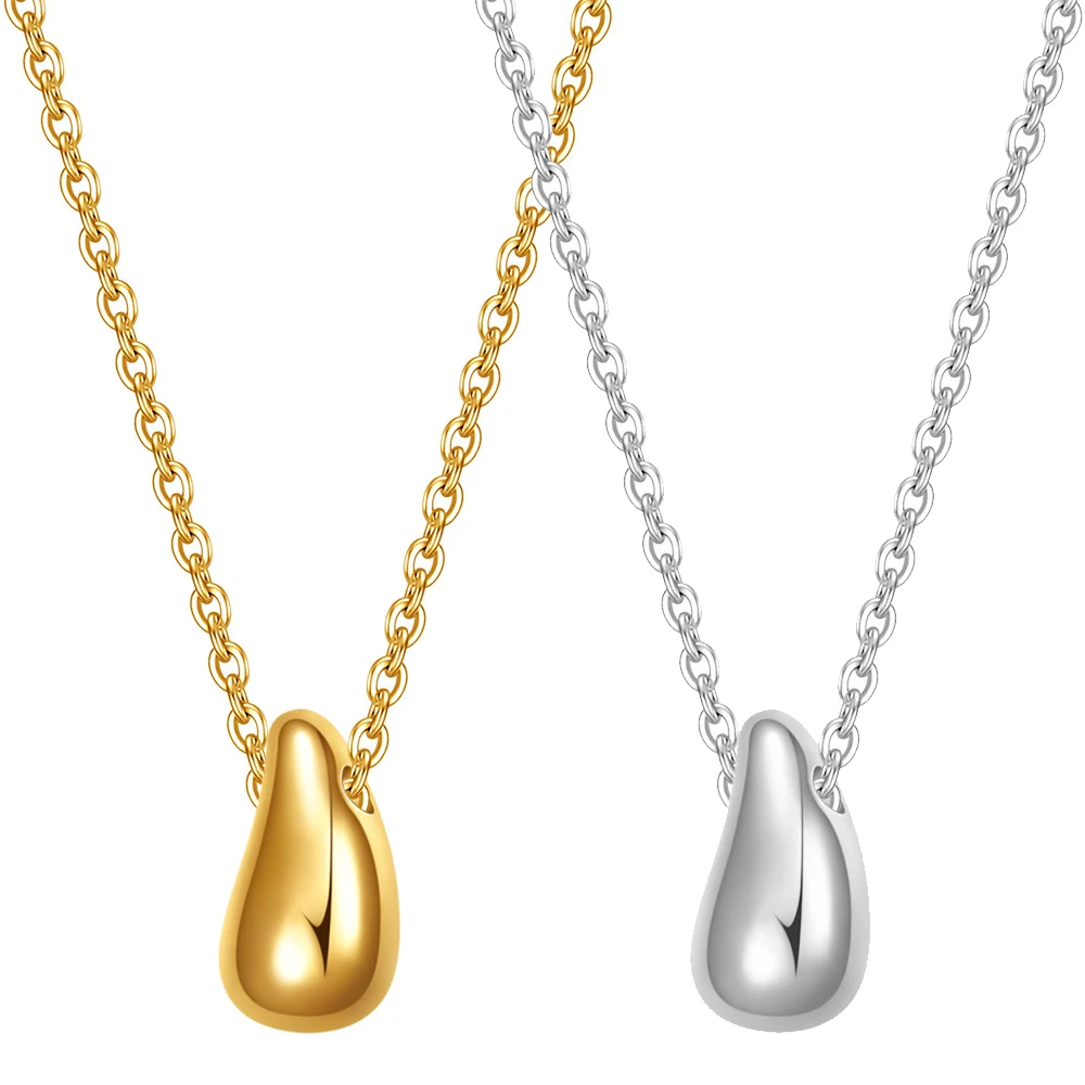 

Water Drop Pendant Necklace Versatile High-class Sense Of Collarbone Necklace Simple Design Necklace Women Accessories