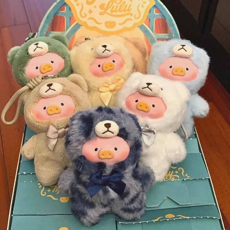 Фото Новая Lulu Pig Animal Party слепая коробка, серия «Лесной театр», милая виниловая форма лица, коллекция кукол на палец, украшения, подарки для детей №1