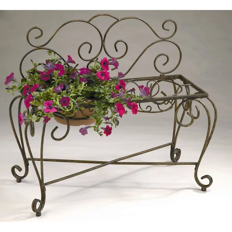 

Deer Park Ironworks 2-Pot Bench Planter