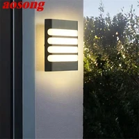 aosong modern simple wall lamp led waterproof ip 65 vintage sconces for outdoor home balcony corridor courtyard decor lights