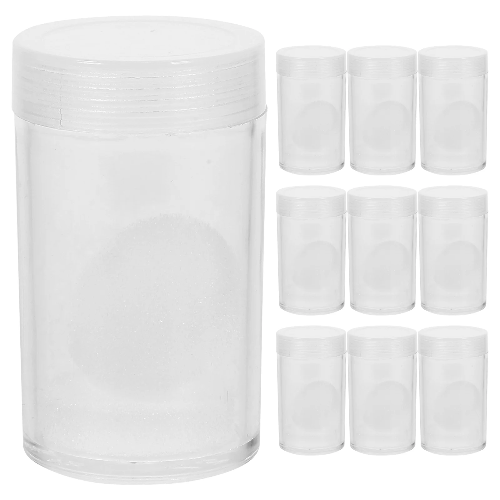 

10pcs Dollar Coin Holders Coins Protectors Clear Coin Storage Case Collections Container