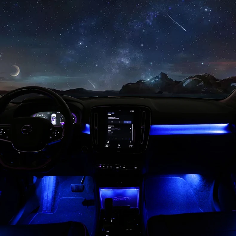 

For XC40 64 Colors Led Ambient Light Car Interior Atmosphere Light Inter Car Light Decorate Lamp Car Accessories