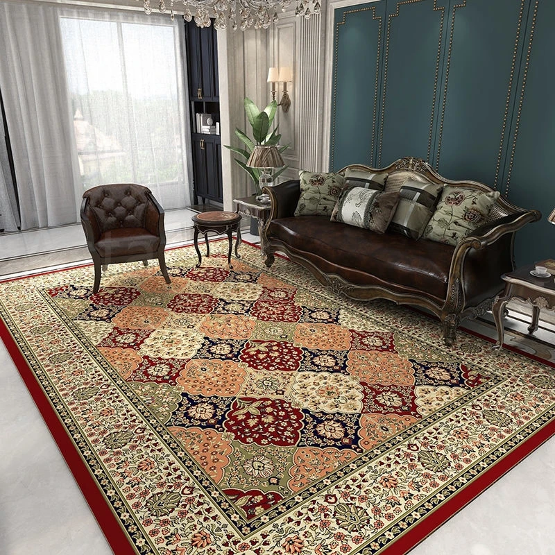 

Retro Persian Carpet Doormat Rugs and Carpets for Home Living Room Decor Bedroom Bedside Mat Antiskid Ethnict Tapetes Floor Rug