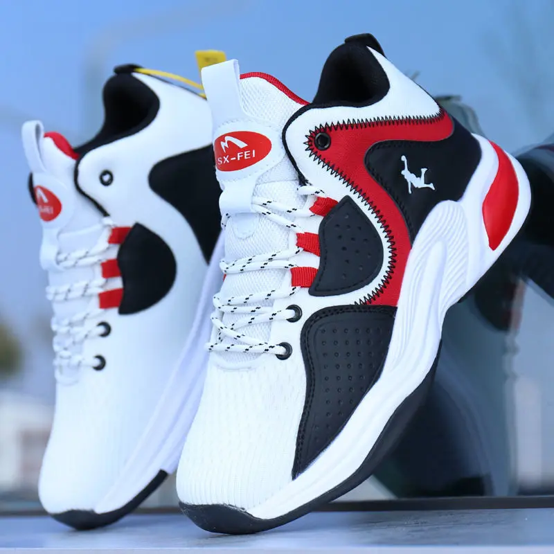 

New Arrive Brand Professional Summer Mesh Basketball Shoes Male Casual Sports Sneakers High Top Boys Breathable Running Boots