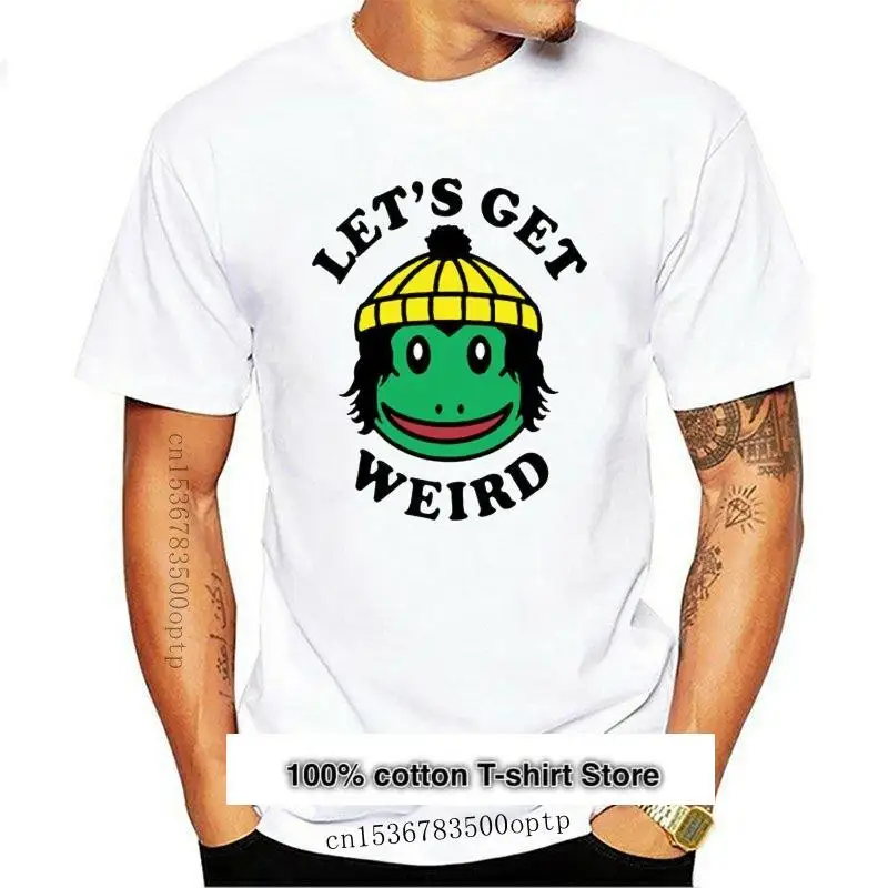 

Camiseta blanca de Finn Wolfhard Let's Get странно, ropa