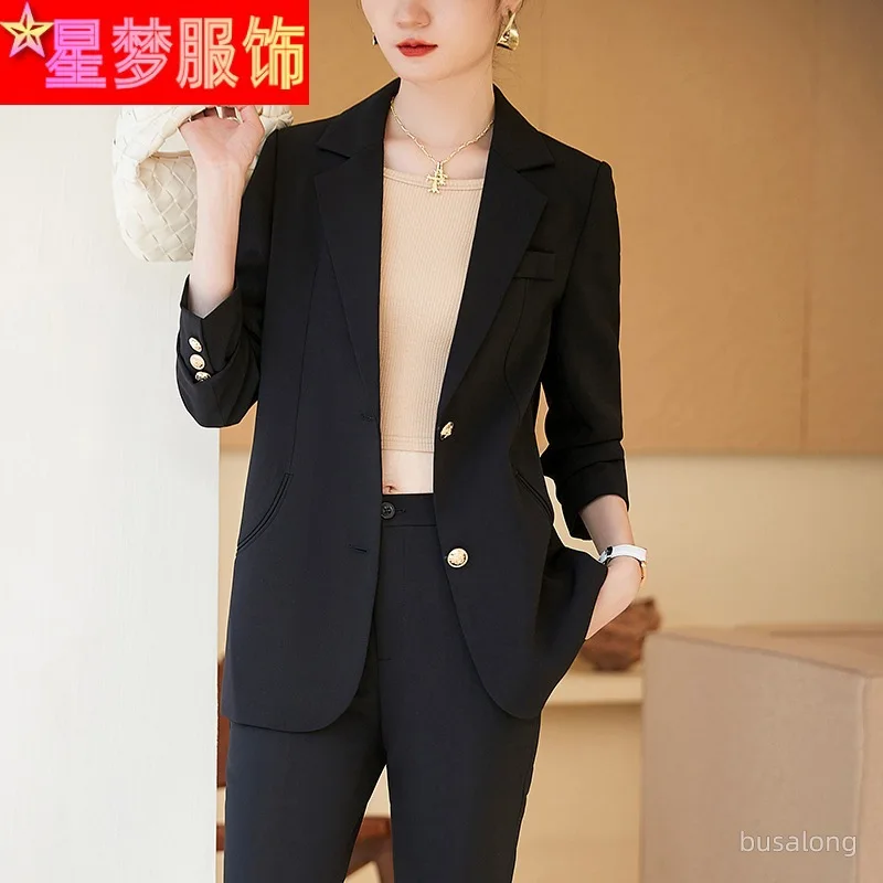 Костюм маленький женский на весну и осень новинка 2023 модная темпераментная