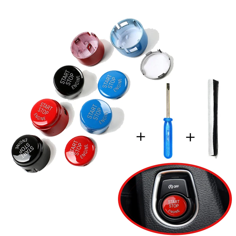 

Auto Car Start Stop A Key To Start Engine Switch Button For BMW 1 2 3 4 5 Series F Chassis F20 F34 F10 F48 F52 F15 F16 F25 F26