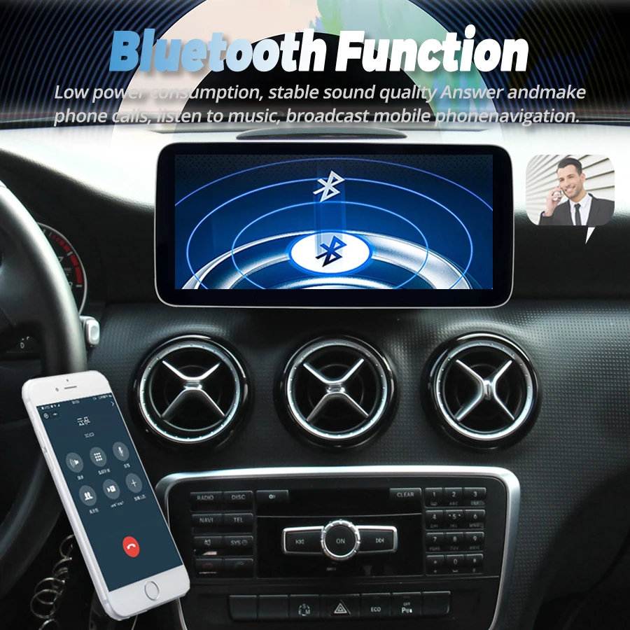 Автомобильный радиоприемник для Mercedes Benz A CLA GLA Class W176 C117 X117 X156 2012-2018 10 25 дюйма
