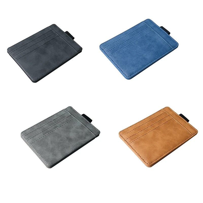 

Elastic Band Card Holder Men's Driver's License Holder PU Coin Purse