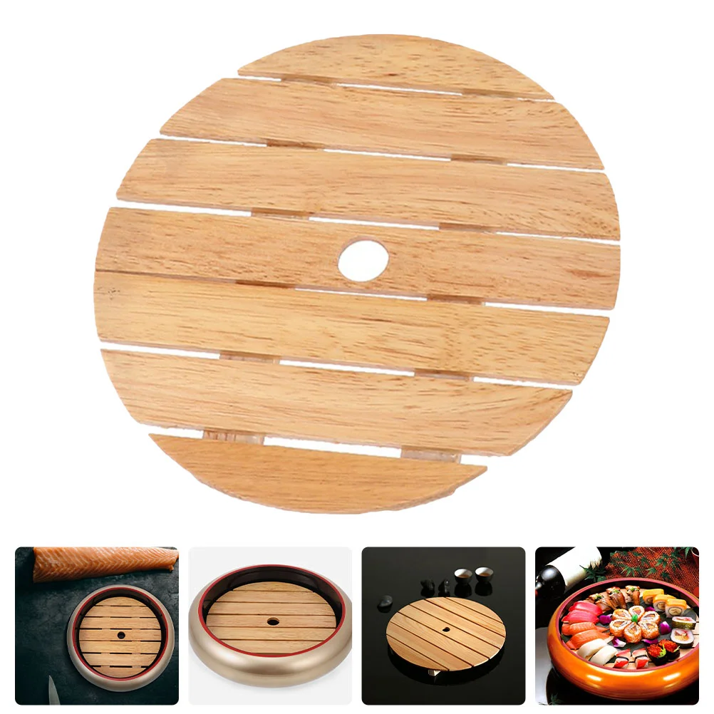 

Sushi Plate Tray Japanese Serving Wood Sashimi Platter Style Boat Accessories Kitchen Restaurant Display Traysboard Container