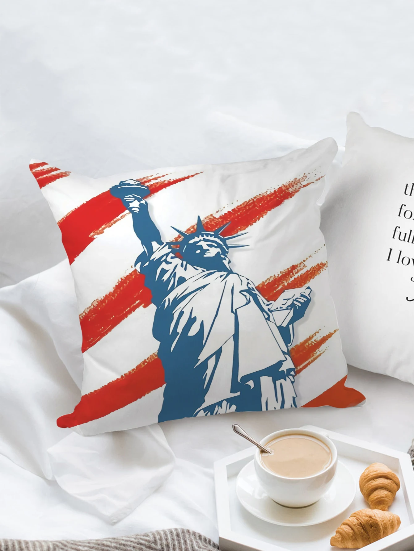 Decorative Independence Day Pillowcase Polyester Square Cushion Cover Throw Pillows Bed Couch Home Decor Dakimakura