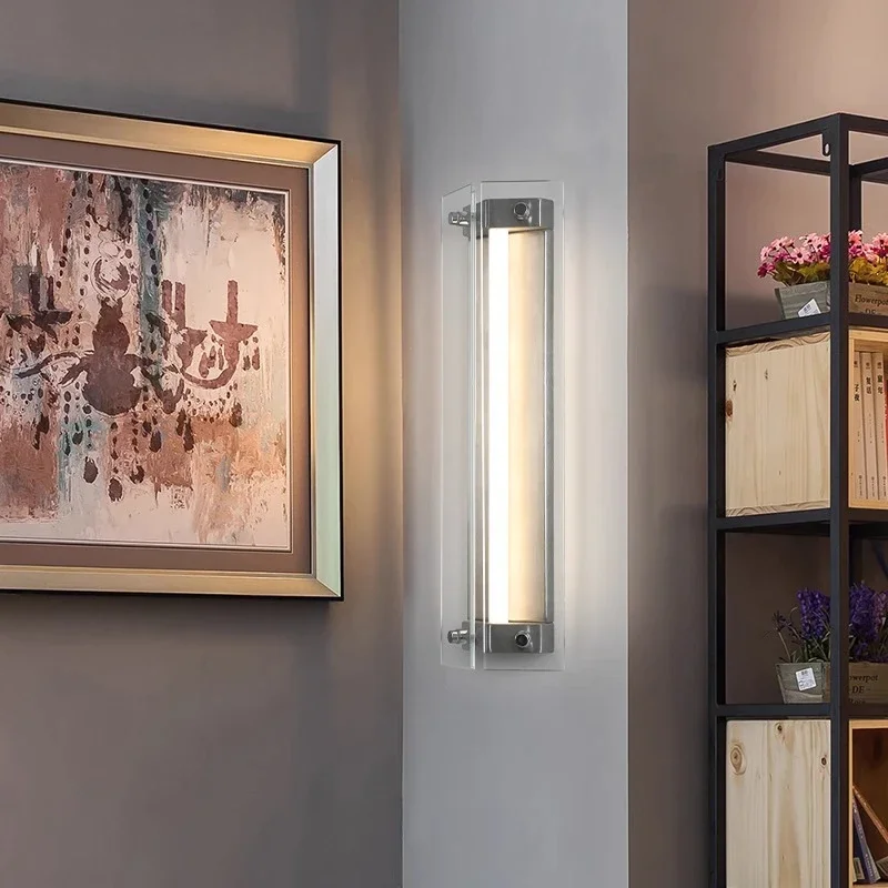 Фото Итальянский минималистичный настенный светильник Creative Mazza Sconce для гостиной, прихожей, студии, коридора, современный дизайн №4