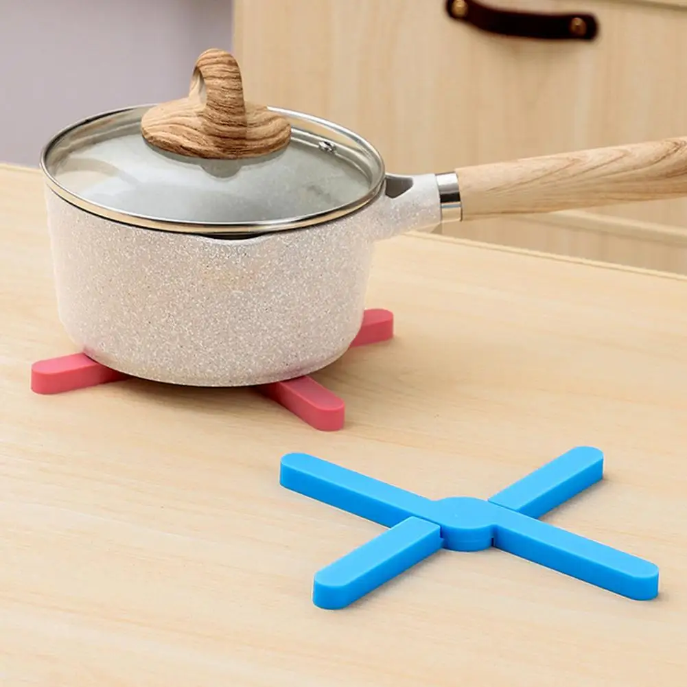 

Bowl Mat Foldable Lightweight Durable Portable Fashionable Non-slip Washable Home Restaurant Use Heat Insulation Pad for Daily L