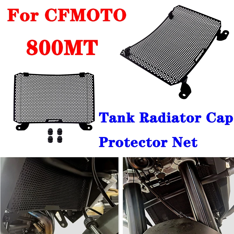 

For CFMOTO 800MT 800mt Motorcycle Radiator Cover Stainless Grille Guard Water Tank Radiator Cap Protector Net Motorbike Parts
