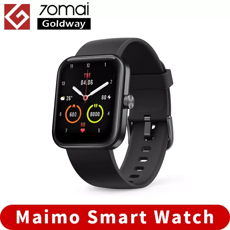 

Global Version 70mai Maimo Smartwatch Watch 1.69" Blood Oxygen Heart Rate Alexa Voice 5ATM Waterproof Bracelet Women Men Wa