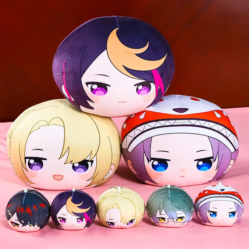 

Anime Game Luxiem VTuber vox mysta luca ike shu shoto Plush Doll Dango Pendant Toys Keychain Pillow Cartoon Cushion Decor Gifts