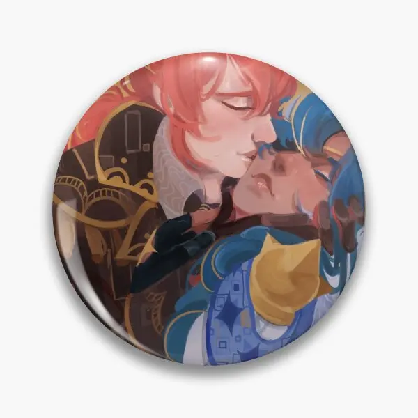 

Мягкая булавка для пуговиц The Kiss Luckae V2, ювелирные изделия, брошь для шляпы, креативная булавка для лацкана, мультяшный значок для влюбленных, ...