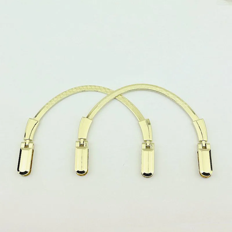 10Pcs 10cm Top Metal D Shape Bag Handles Handbag Replacement Handle Clasp Clutch Crossbody Bags Accessories DIY Leather Craft