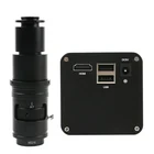 Видеомикроскоп SONY IMX185 11.9 с датчиком CMOS 1080P HD HDMI, камера для измерения 160X320X с креплением, объектив с парафокальным фокусом