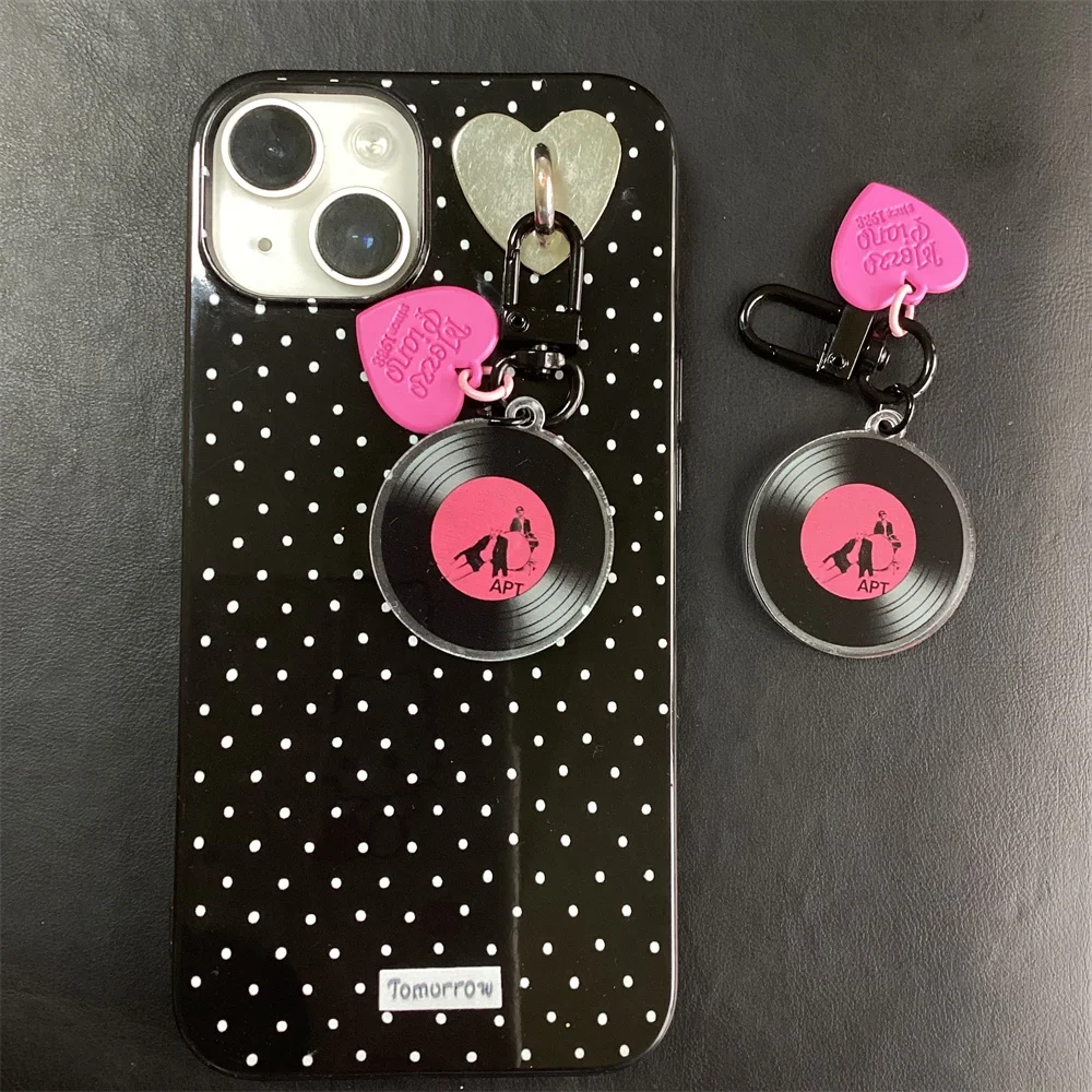 2 шт./компл. KPOP Idols новый альбом брелок APT креативный CD-брелок в форме сердца для