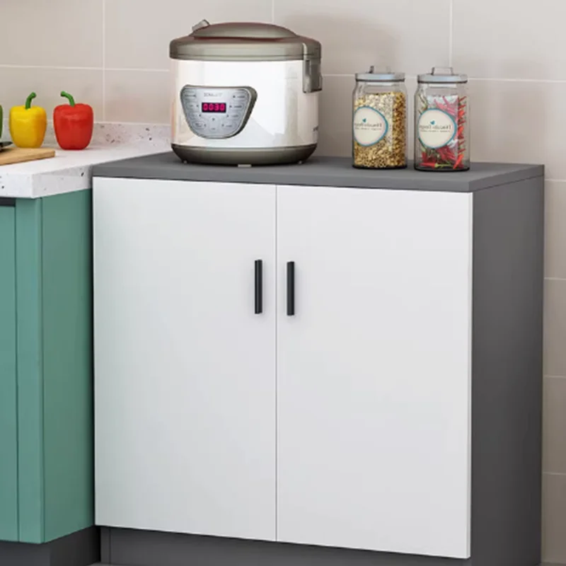 Design Rack Complete Cabinet White Storage Modern Shelves Nordic Small Kitchen Full Wooden Meuble Cuisine Furniture