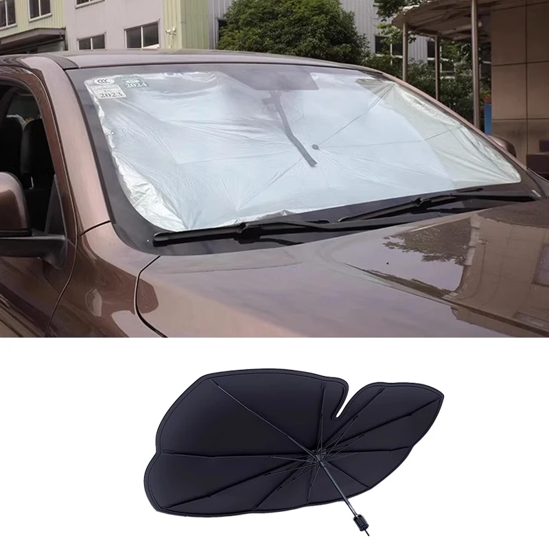 

Для Great Wall Poer Gwm P-Series Cannon 2019-2025 солнцезащитный козырек на лобовое стекло солнцезащитный козырек блок УФ-теплоизоляция складной