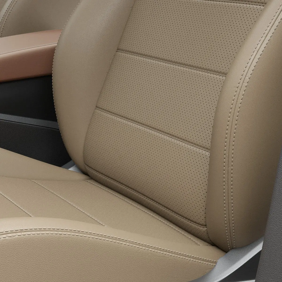 Чехлы на сиденья Chery Tiggo 7 2020-2024 Темно-Бежевый