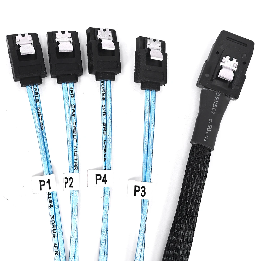 OhLinTek Кабель Mini SAS SFF-8087 - 4 SATA