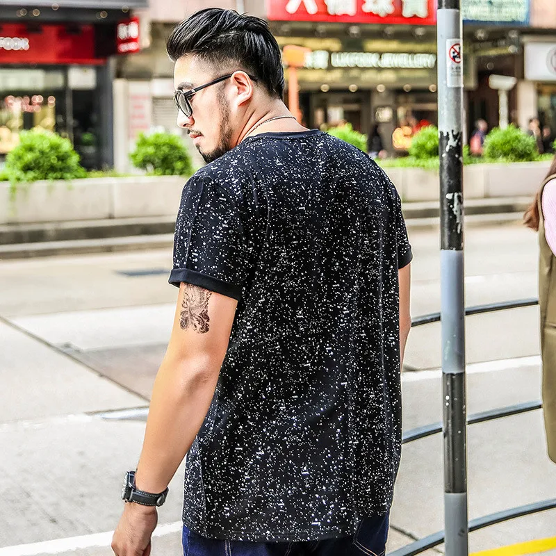 

Мужская футболка с коротким рукавом 2249-R, новая летняя свободная спортивная футболка с пятиконечными рукавами