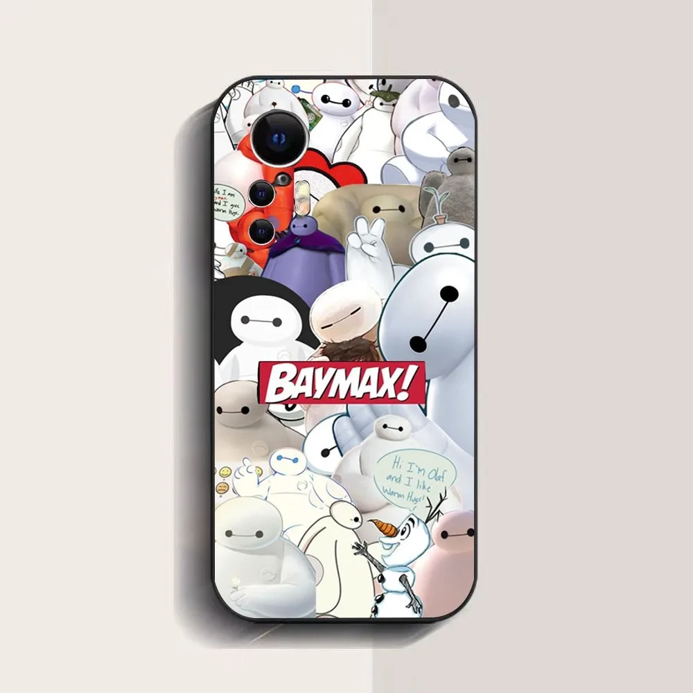 Big Hero 6 Baymax Phone Case For Xiaomi 11 Redmi Note 5G 8T 9A 9 10T Note8Pro Note9 12SUltra Black