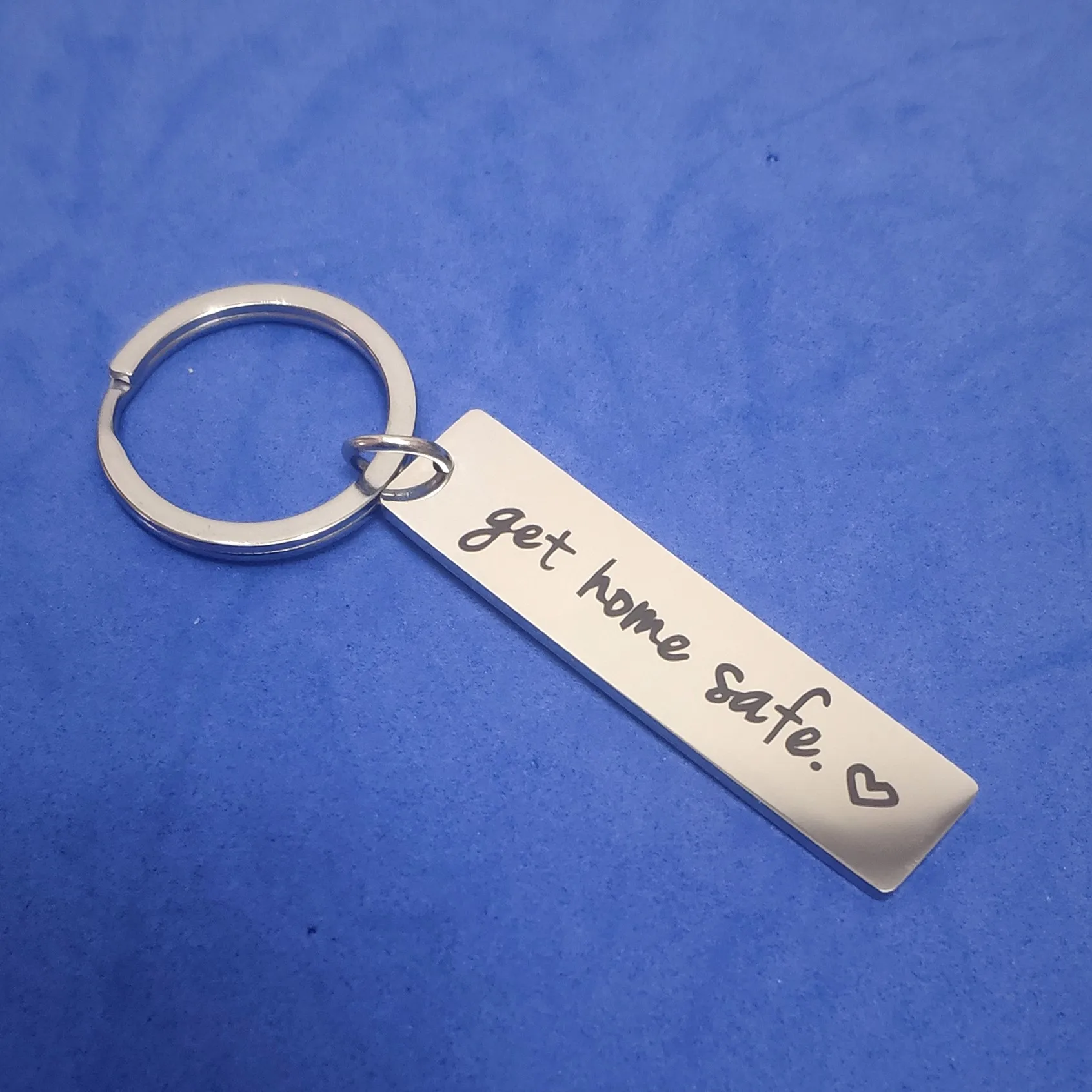 

Keychain for Car Keys Personality Birthday Couple Gift Stainless Steel Creativity Keyring Get Home Safe Valentine's Day Holder