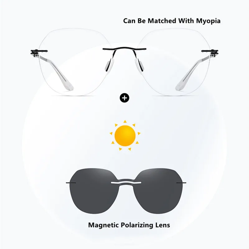 Модные поляризационные солнцезащитные очки женские магнитные клипсы из сплава