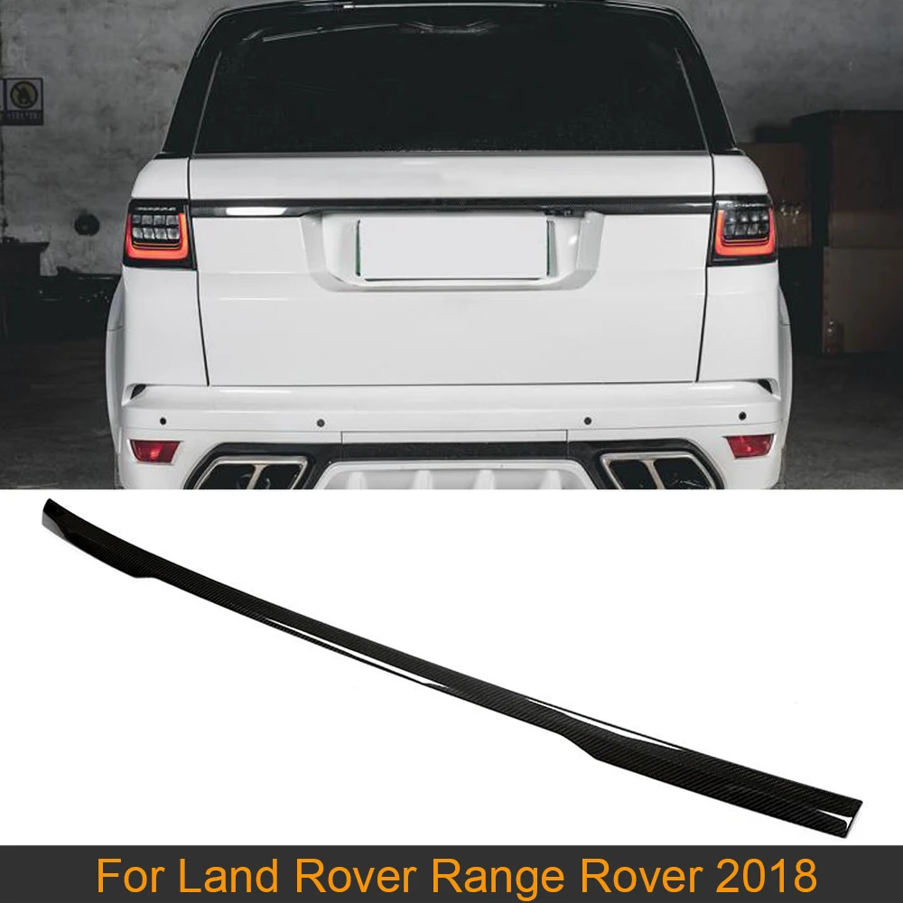 

Car Rear Trunk Boot Lip Wing Middle Spoiler For Land Rover Range Rover 2014-2020 Carbon Fiber Car Rear Middle Spoiler Wing Lip