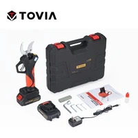 t tovia professional cordless electric pruner 25mm30mm40mm cutting diameter 16 8v21v battery powered