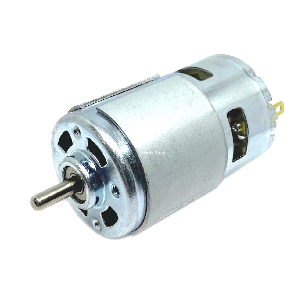 RS-775 DC 12V 24V 36V 48V 60V двойной шарикоподшипник двигателя 3400 об/мин 10000 об/мин 20000 ОБ/мин Электрический инструмент двигатель постоянного тока