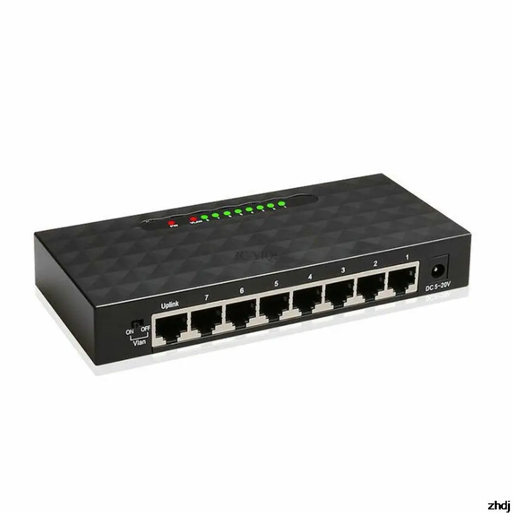 

5/8Port Gigabit Switcher Ethernet Smart High Performance 1000Mbps Ethernet Network Switcher RJ45 Hub Internet Injector
