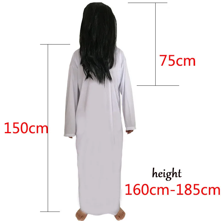 Halloween Party Horror Scary Coatumes Rope White Red Cosplay Ghost For Women Men Wig Terrify Accessories |