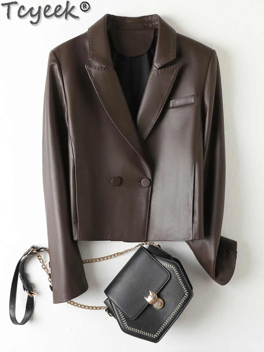 Tcyeek куртка из натуральной кожи женский костюм пальто весенне-осенняя одежда